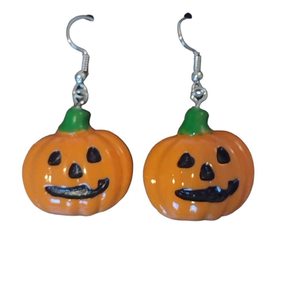 #15 HALLOWEEN Black Spider Earrings Spider Web Dangle Earrings NEW - Picture 10 of 11
